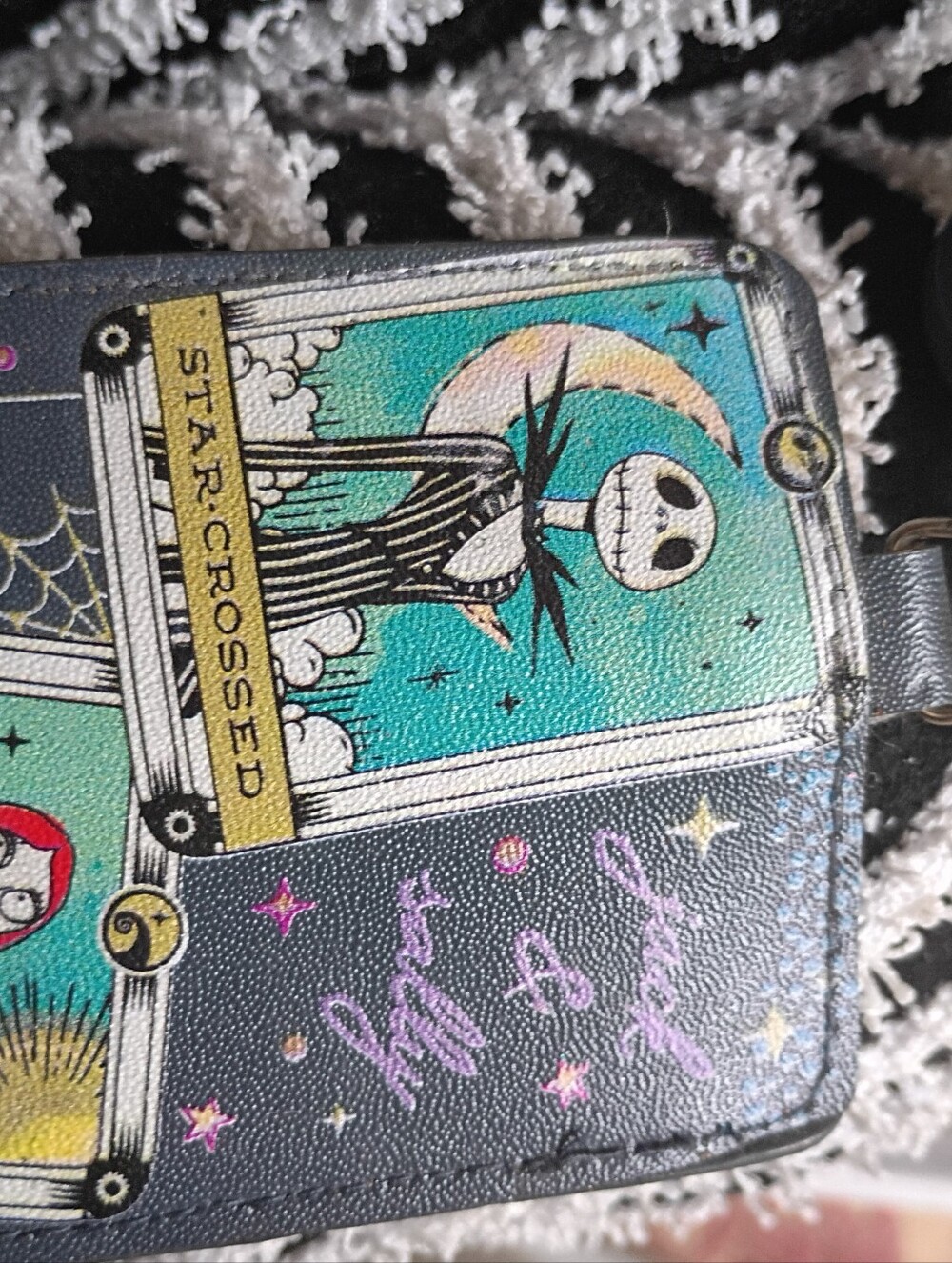 Nightmare Tarot Card Wallet - Black Teal Design